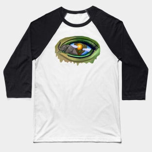 Elephant in Sahara Eye Baseball T-Shirt